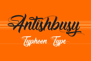 Antishbusy: A Bold Script Font for Small Business Branding
