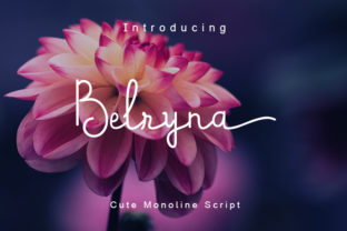 Belryna: A Modern Calligraphy Font for Makers