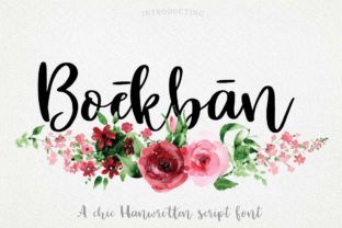 Boekban: A Feminine Script Font for Editorial Design