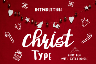 Christ Type Duo: A Handwritten Font for Winter Crafts