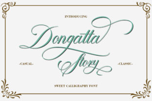 Dongatta Story: A Premium Script Font for Editorial Design