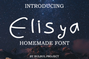Elisya: A Modern Handmade Font for Editorial Design