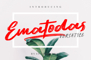 Ematodas: A Bold Handwritten Brush Typeface Review