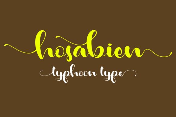 Hosabien: An Elegant Script Font for Editorial Design