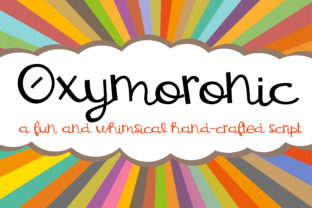 Oxymoronic: A Whimsical Handwritten Font for Makers