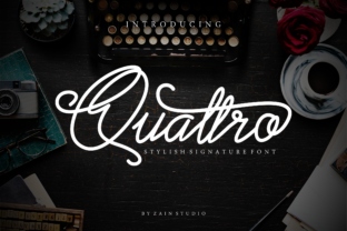 Quattro: A Stylish Handwritten Script Font for Makers