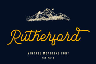 Rutherford: A Vintage Script Font for Crafters