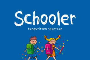 Schooler: A Playful Handwritten Font for Editorial Design