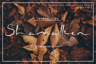Shamallien: A Script Font for Editorial Design