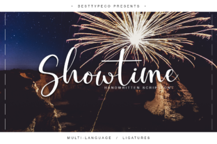 Showtime: A Handmade Script Font for Brand Identity