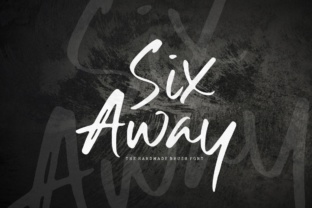Six Away: A Handmade Brush Font for Authentic Branding