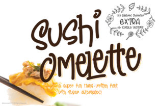 Sushi Omelette: A Playful Typeface for Small Business