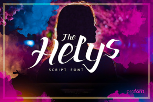 The Helys: A Modern Script Font for Editorial Design