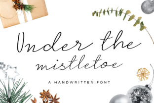 Under the Mistletoe Font for Handmade Brands
