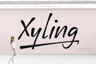 Xyling: A Hand-Drawn Brush Font for Crafters